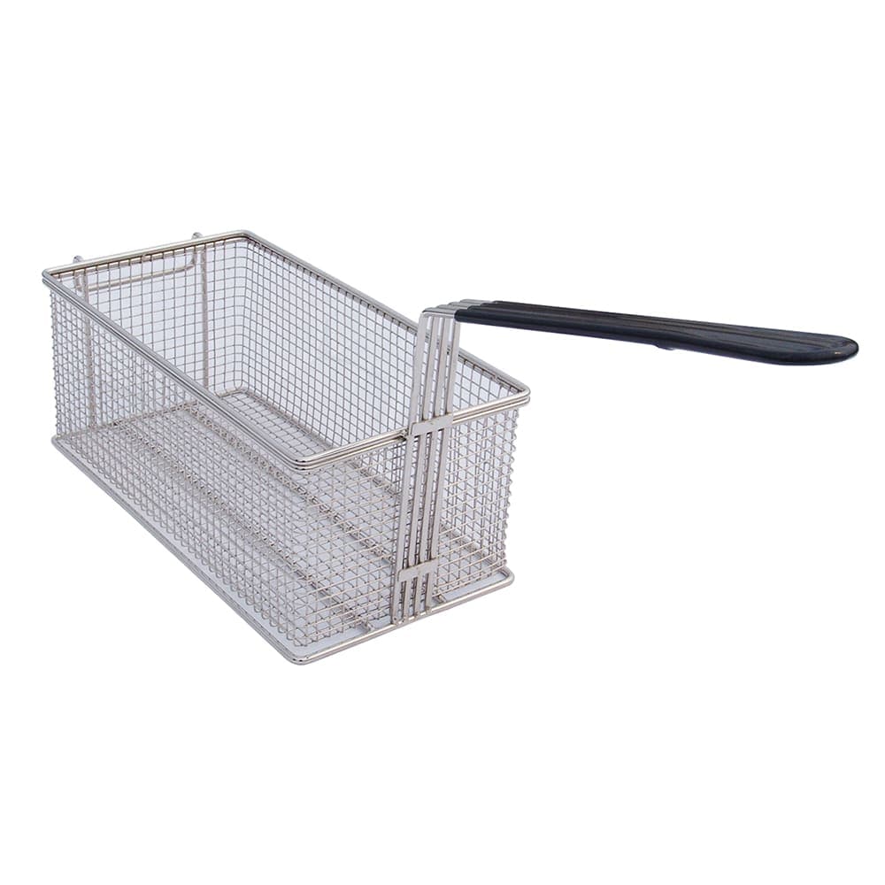 Globe BASKET1530 Fryer Basket w/ Uncoated Handle & Rear Hook, 13 1/2" x 7" x 5 3/4"