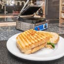 Globe GPG10 Single Commercial Panini Press w/ Cast Iron Grooved Plates, 120v thumbnail 7