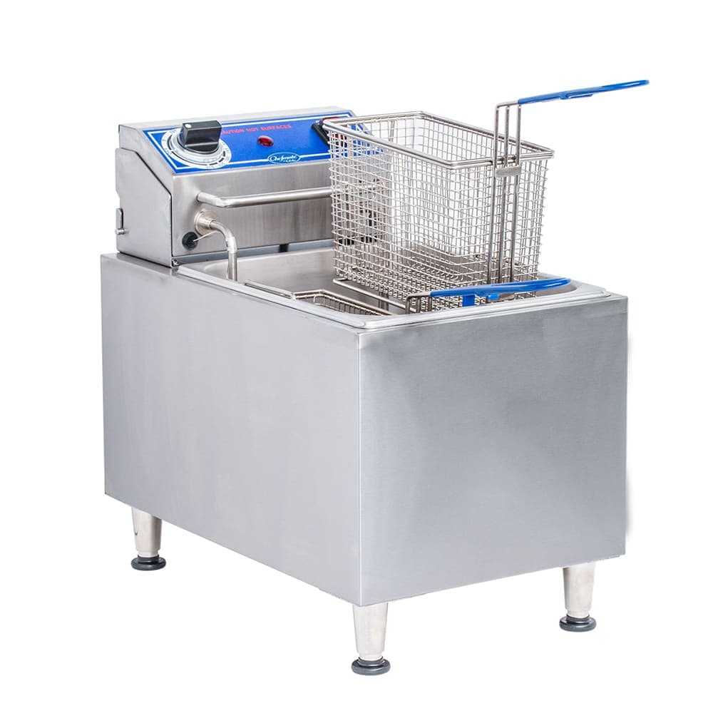 Globe PF16E Countertop Electric Fryer - (1) 16 lb Vat, 208-240v/1ph
