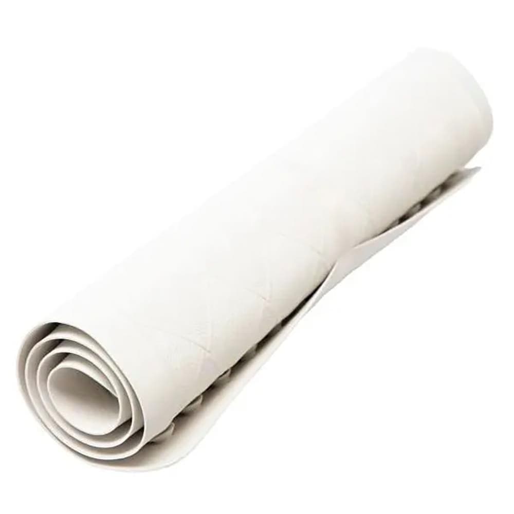 Hospitality 1 Source Bathmat w/ Suction Backing - 28" x 16", Rubber, White (1628BM-WH)