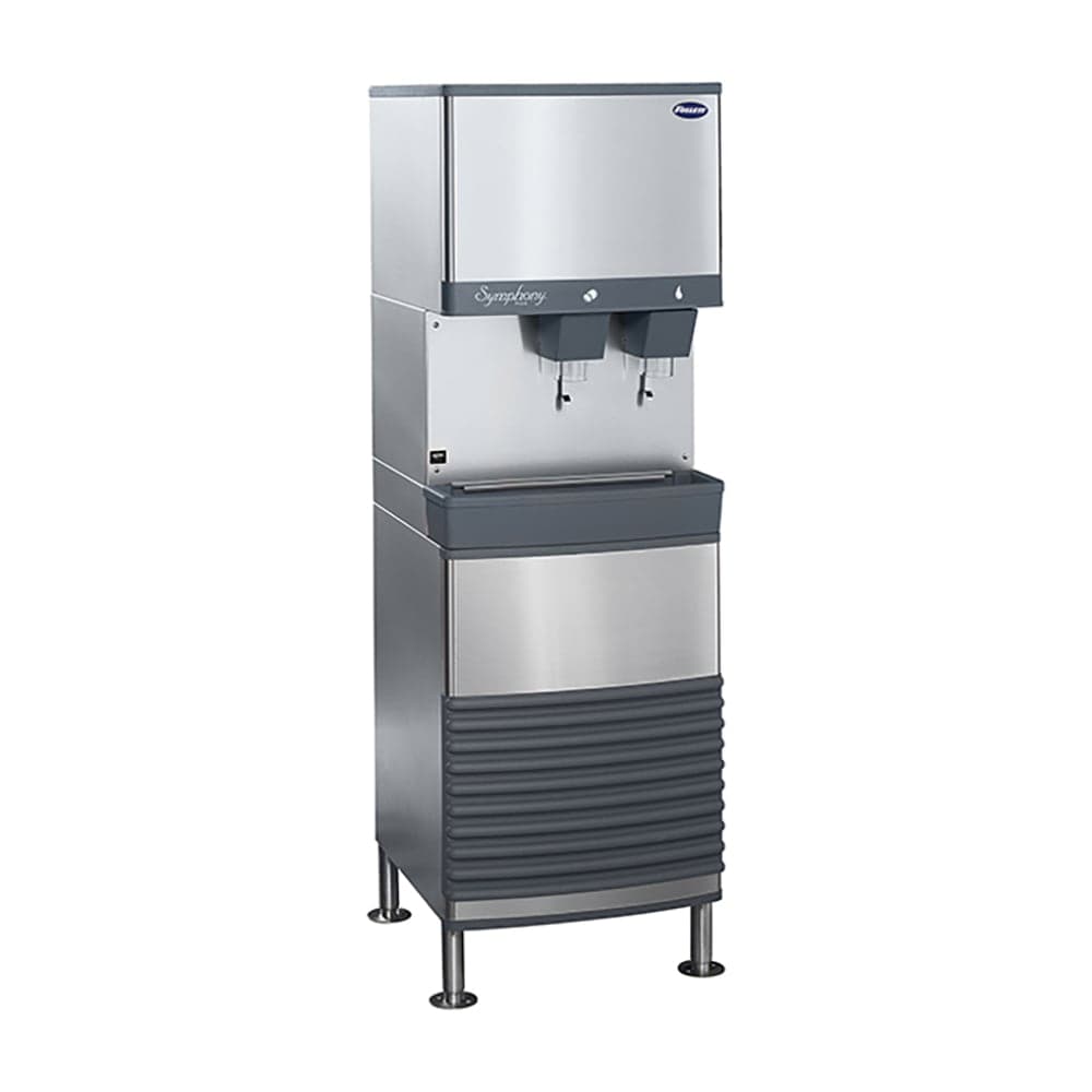 Follett 50FB414W-L 380 lb Freestanding Water & Nugget Ice Dispenser - 50 lb Storage, Cup Fill, 115v