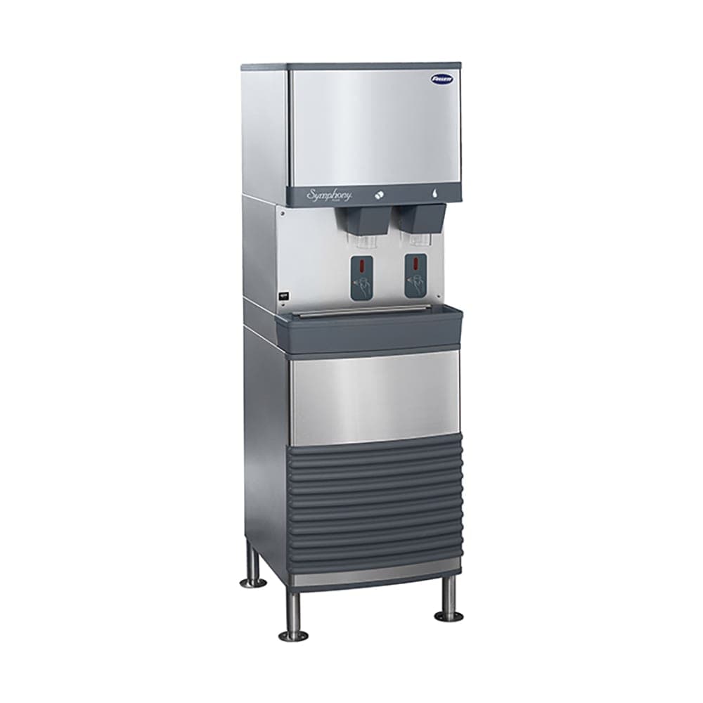 Follett 50FB414W-S 380 lb Freestanding Water & Nugget Ice Dispenser - 50 lb Storage, Cup Fill, 115v