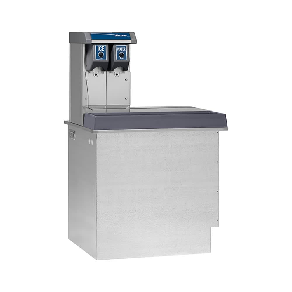 Follett VU155N0LP Countertop Water & Nugget Ice Dispenser - 150 lb Storage, Cup Fill, 115v