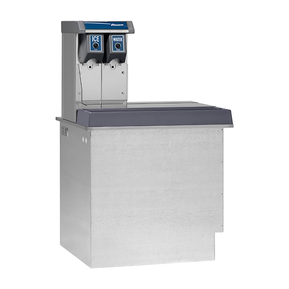 Follett VU155N0RL Countertop Water & Nugget Ice Dispenser - 150 lb Storage, Cup Fill, 115v