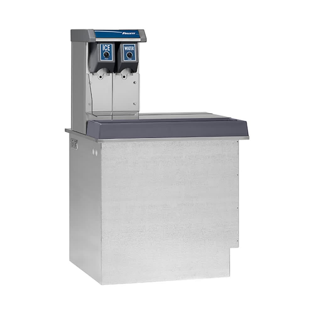 Follett VU155N0RP Countertop Water & Nugget Ice Dispenser - 150 lb Storage, Cup Fill, 115v