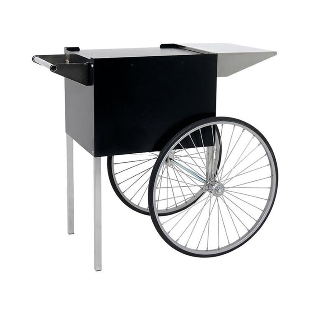 Paragon Medium Popcorn Cart for Professional 6 & 8 Ounce Poppers w/ Storage, Black (3070710)