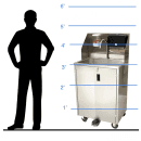 Paragon 37"H Portable Touchless Sink w/ 5 3/4"D Bowl, Soap & Towel Dispensers (4460) thumbnail 16