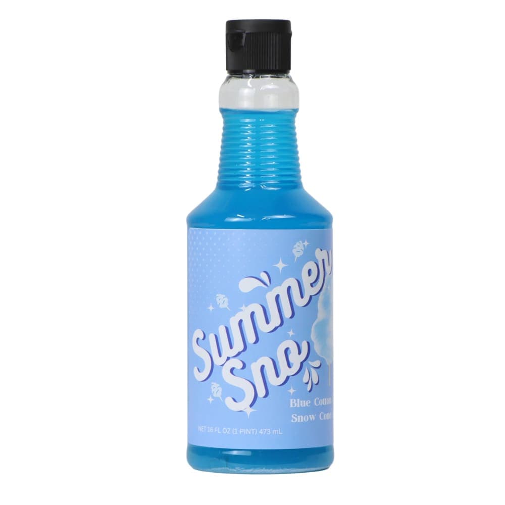 Paragon 16 oz Summer Sno Blue Cotton Candy Snow Cone Syrup (6634)
