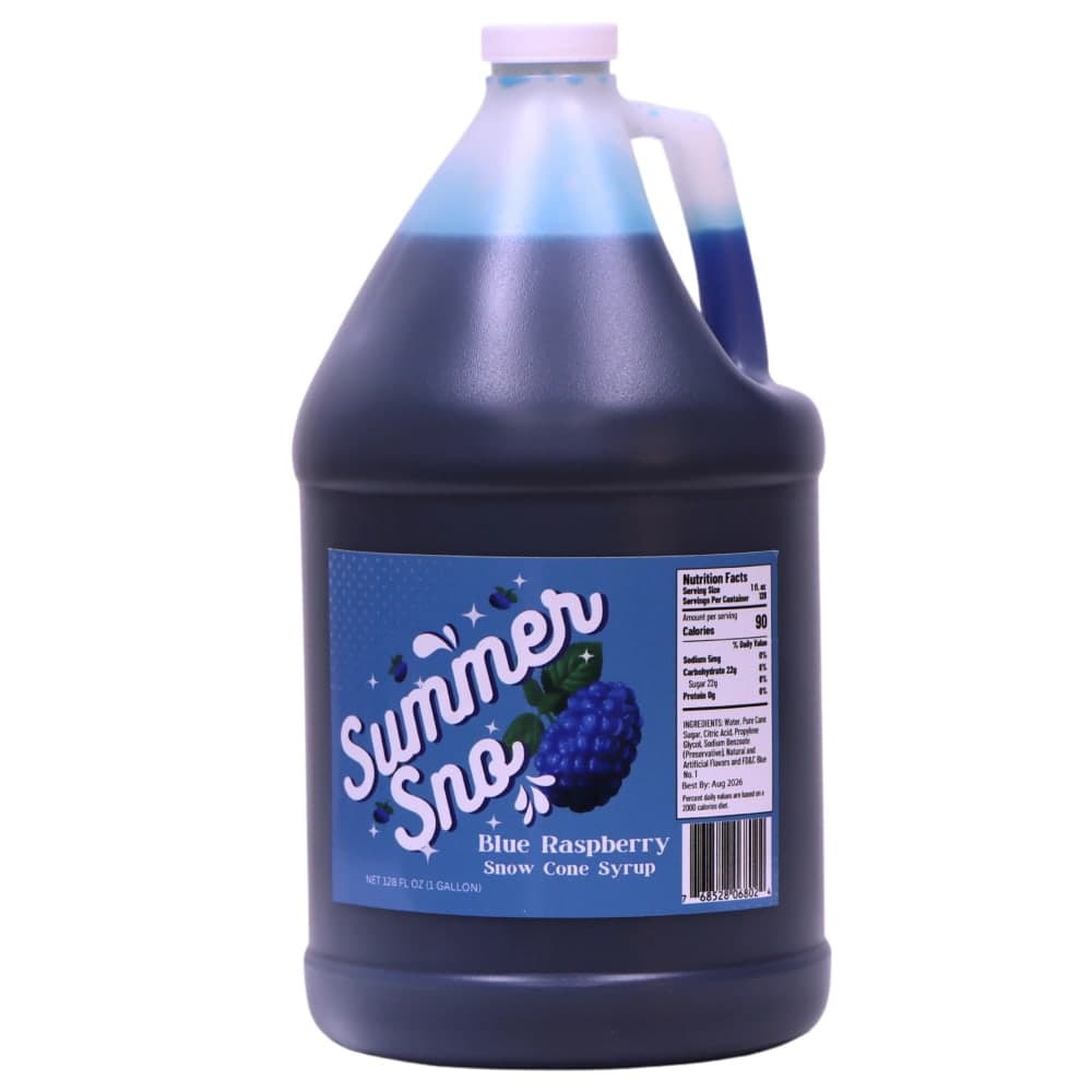 Paragon 1 gal Summer Sno Blue Raspberry Snow Cone Syrup (6802)