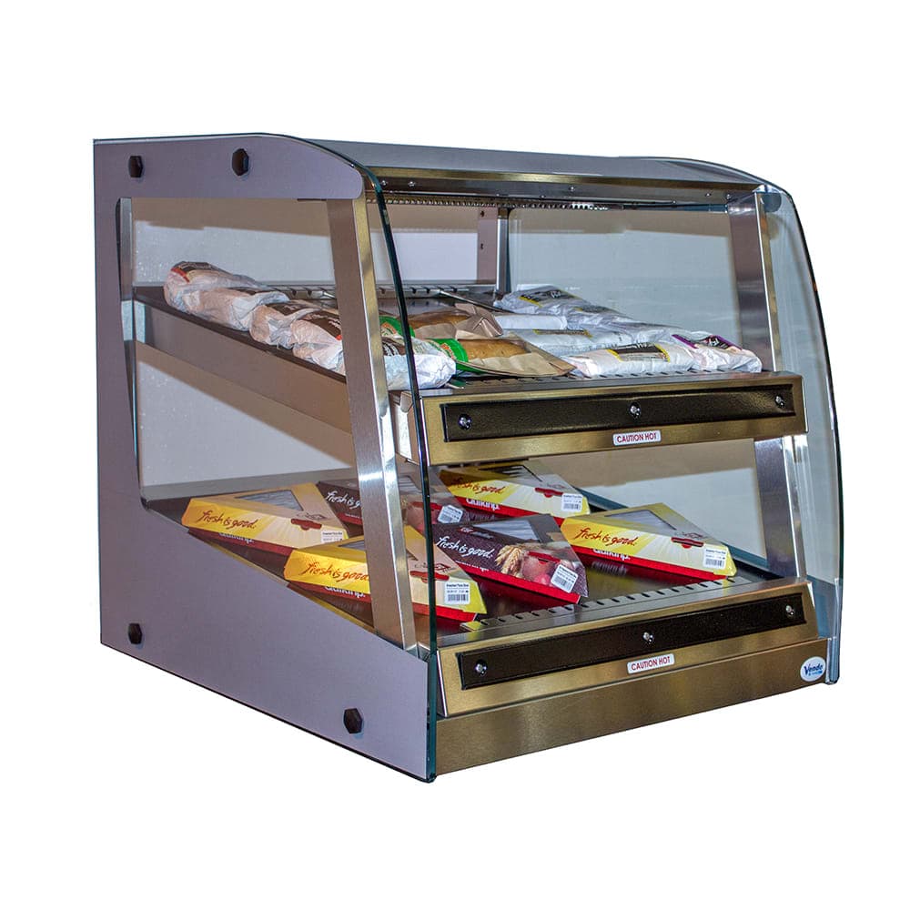 SandenVendo 39 1/2" Self Service Countertop Heated Display Case - (2) Shelves, 208-240v/1ph (HFOD36002)