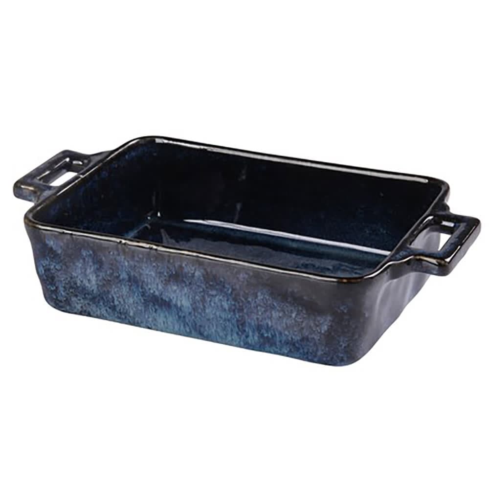 Yanco BL-912 70 oz Rectangular Bake Dish w/ Handle - Ceramic, Blue Star