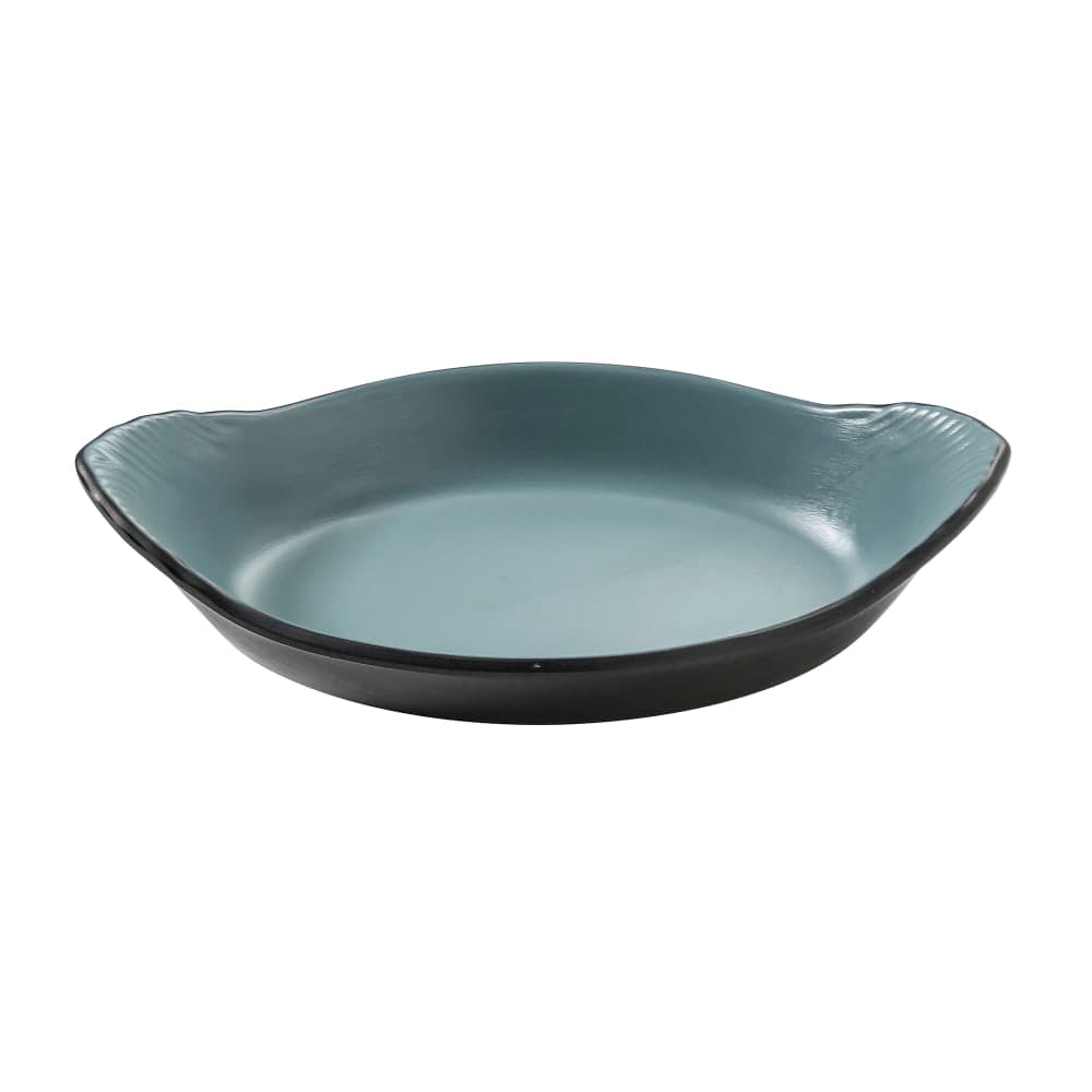 Yanco BM-608TL Oval, Rarebit, 8 3/4" x 5", Melamine, Teal