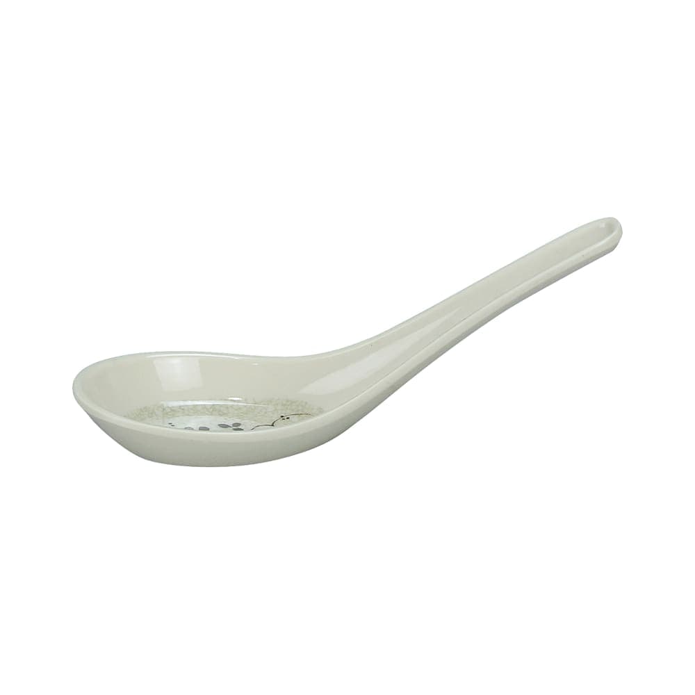 Yanco HO-7001 5 1/2" Melamine Soup Spoon, Beige