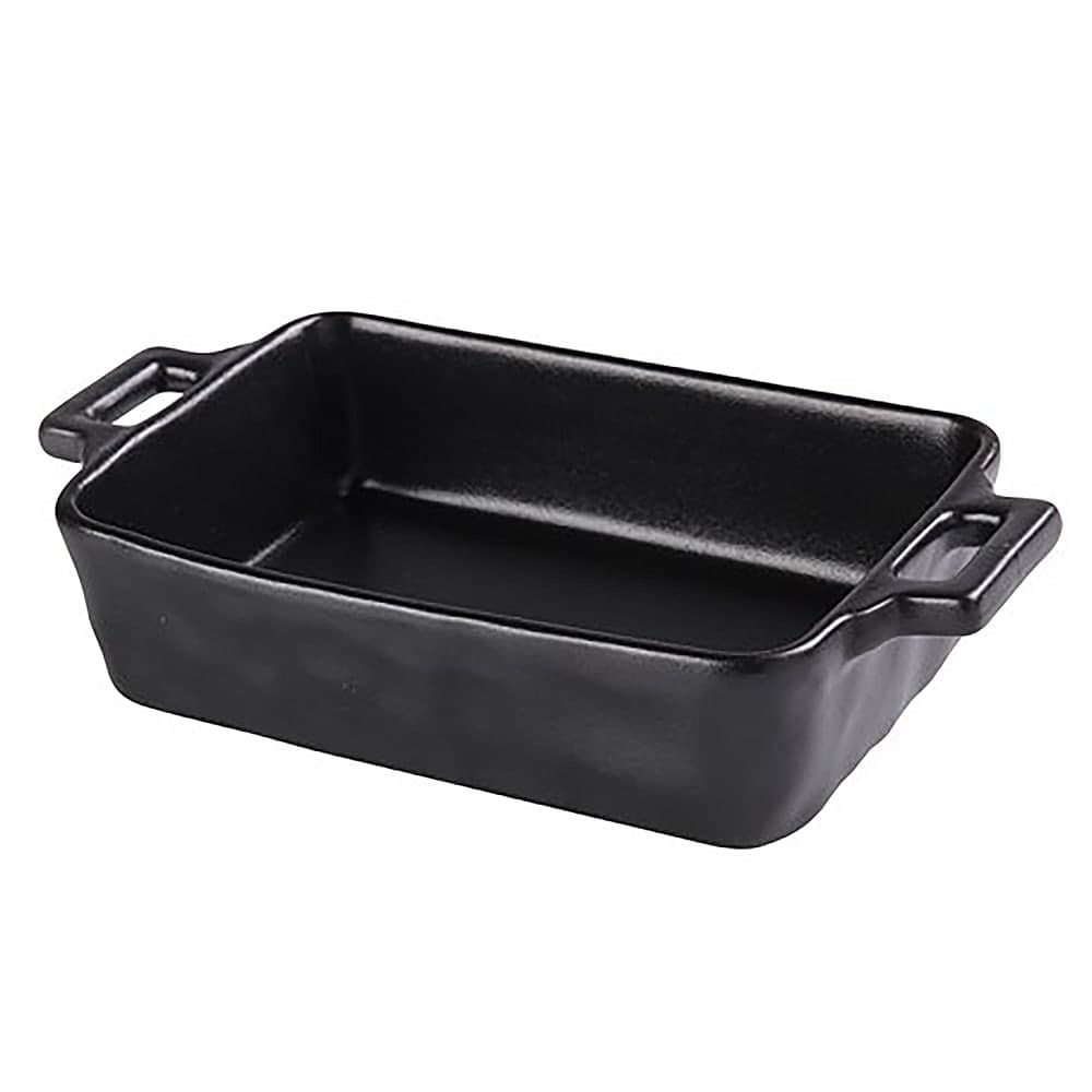 Yanco NB-912 70 oz Rectangular Bake Dish w/ Handle - Ceramic, Noble Black