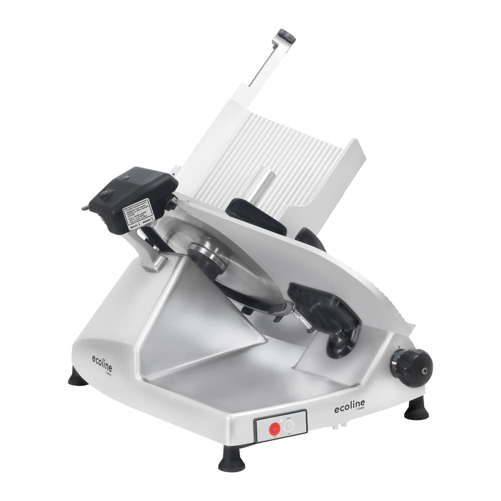 Ecoline by Hobart ECO13 Manual Meat & Cheese Slicer w/ 13" Blade, Belt Driven, Aluminum, 1/2 hp