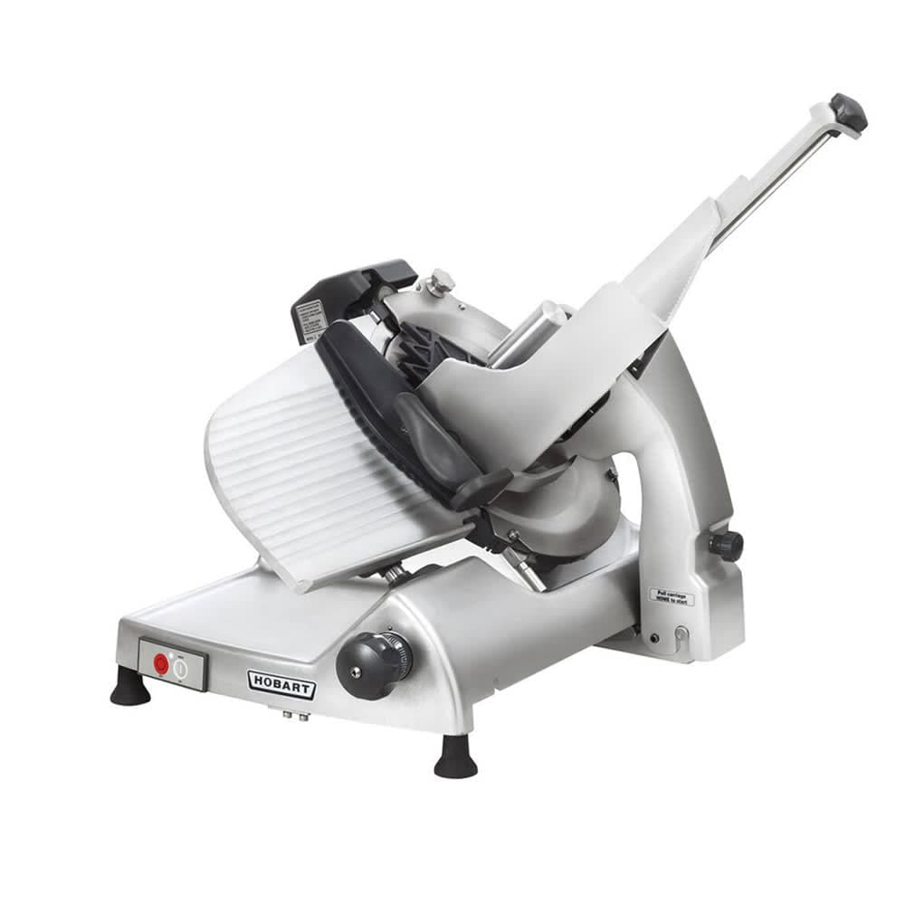 Hobart HS8-1 Manual Meat & Cheese Slicer w/ 13" Blade, Belt Driven, Aluminum, 1/2 hp