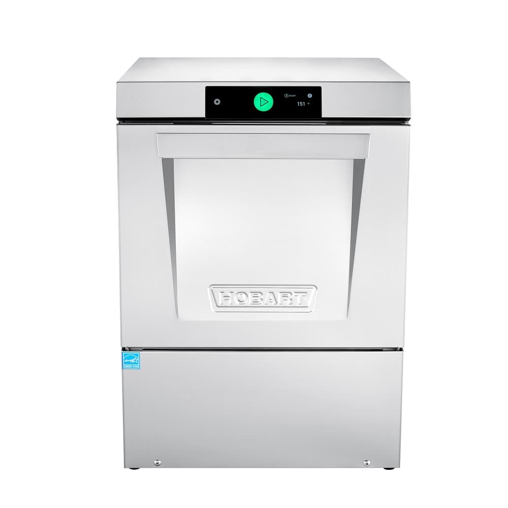 Hobart LXNR-2 LXn Series High Temp Undercounter Dishwasher w/ 30 Racks/hr Capacity, Built-in Booster, 120/208-240v