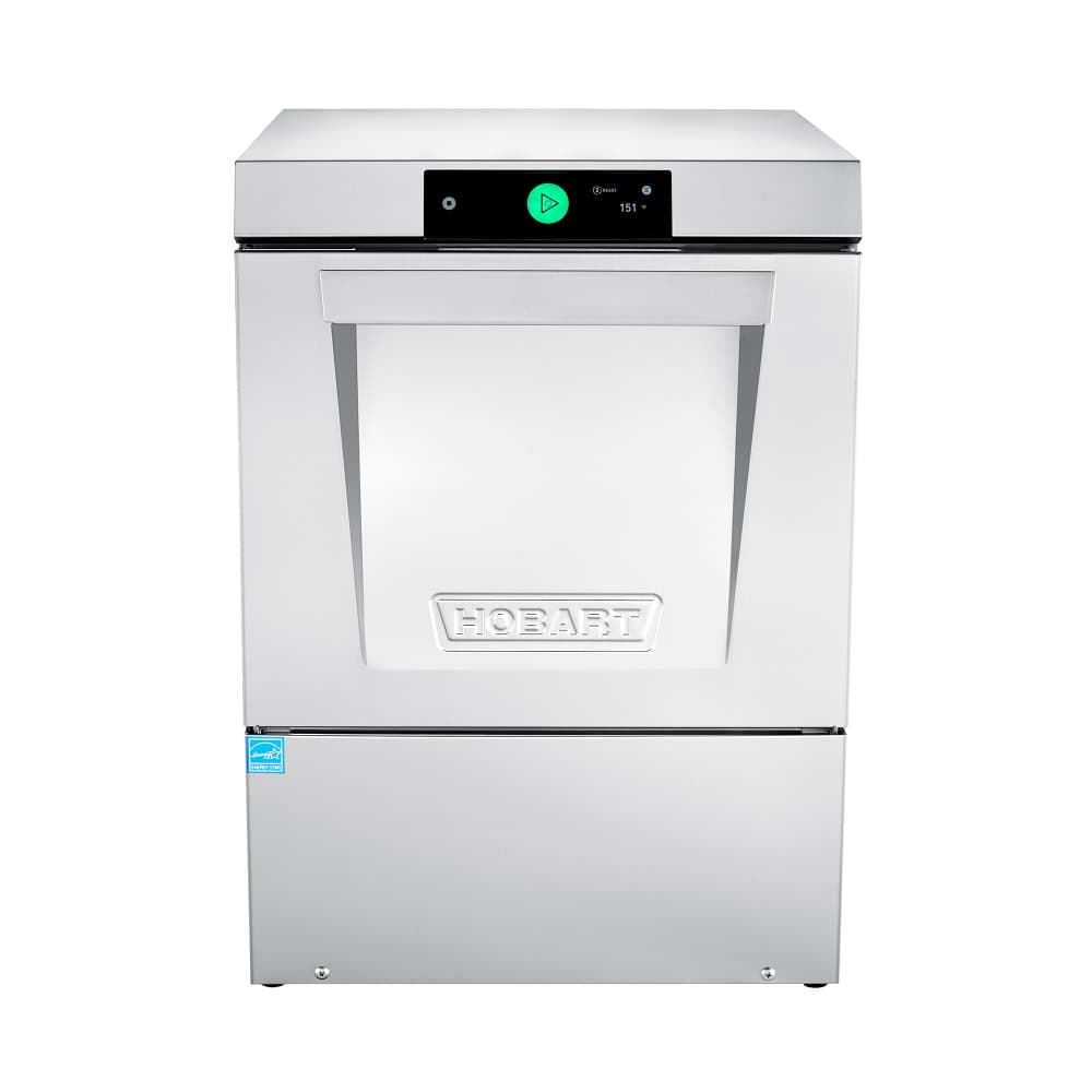 Hobart LXNR-2L LXn Series High Temp Undercounter Dishwasher w/ 30 Racks/hr Capacity, Built-in Booster, 120/208-240v