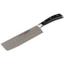 Wusthof 7" Classic Ikon Nakiri Knife - Hollow Edge, Black Handle (4187-7/17) thumbnail 5