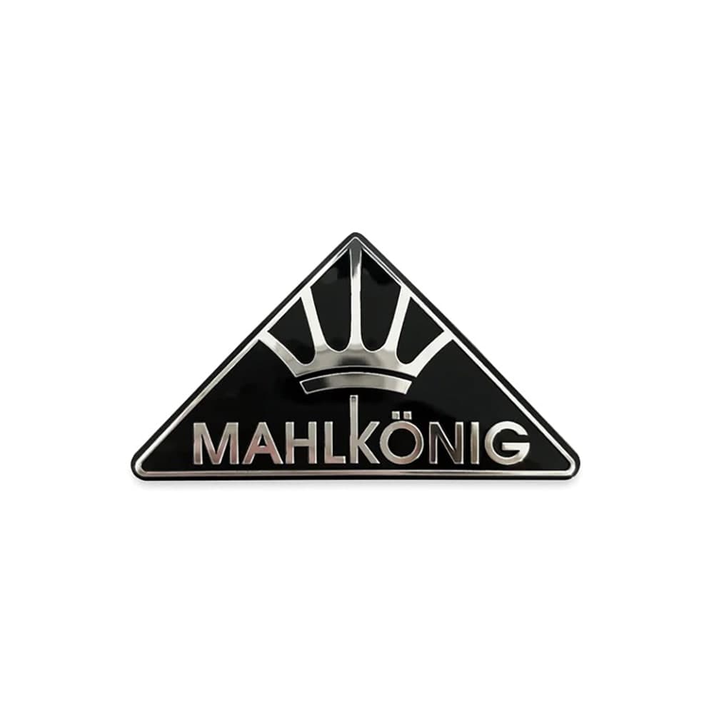 Mahlkonig 702978 Triangular Mahlkonig Sticker for EK43, EK43 S, & EKK43 Allround Grinders - Aluminum, Black