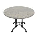 Art Marble Dining Height Table Base w/ 34" x 34" Spread - Cast Iron, Matte Black (CA28-34D) thumbnail 2
