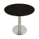 Art Marble 24" Round Granite Table Top - Indoor/Outdoor, Black Galaxy (G20624RD) thumbnail 3