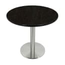 Art Marble 30" Round Granite Table Top - Indoor/Outdoor, Black Galaxy (G20630RD) thumbnail 3