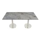 Art Marble 30" x 60" Rectangular Granite Table Top - Indoor/Outdoor, Kashmir White (G20830X60) thumbnail 3