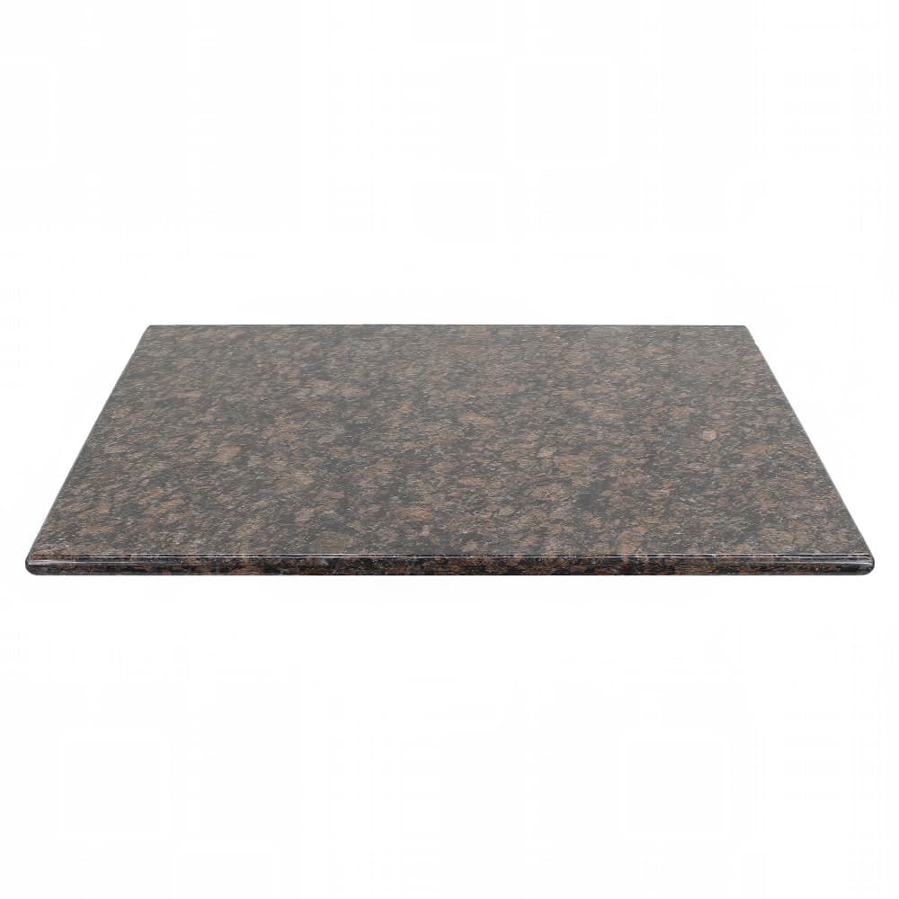 Art Marble 24" x 30" Rectangular Granite Table Top, Tan Brown (G21524X30)