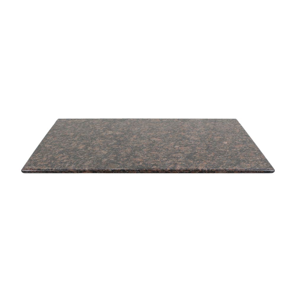 Art Marble 30" x 48" Rectangular Granite Table Top, Tan Brown (G21530X48)
