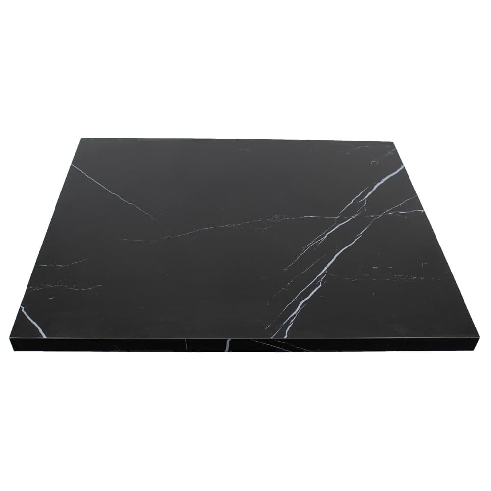 Art Marble 24" x 30" Rectangular Sintered Stone Table Top - Indoor/Outdoor, Italian Black (P60224X30)