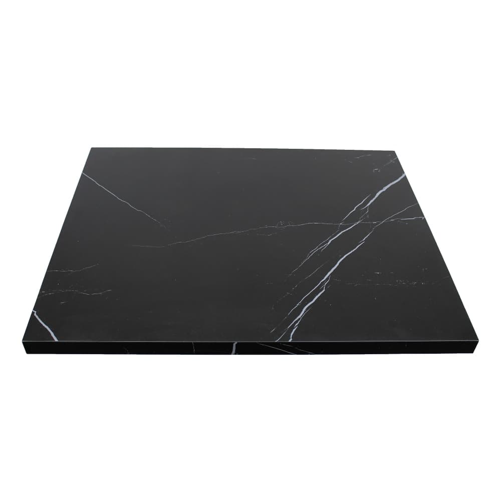 Art Marble 30" x 72" Rectangular Sintered Stone Table Top - Indoor/Outdoor, Italian Black (P60230X72)