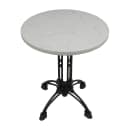 Art Marble 24" Round Quartz Table Top - Indoor/Outdoor, Carrera White (Q40124RD) thumbnail 3