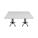 Art Marble 30" x 72" Rectangular Quartz Table Top - Indoor/Outdoor, Carrera White (Q40130X72) thumbnail 3