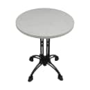 Art Marble 54" Round Quartz Table Top - Indoor/Outdoor, Carrera White (Q40154RD) thumbnail 3