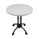 Art Marble 24" Round Quartz Table Top - Indoor/Outdoor, Snow White (Q40324RD) thumbnail 3