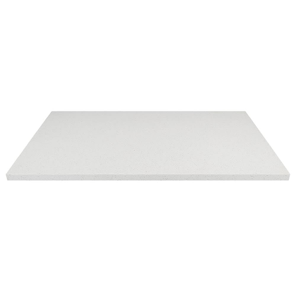 Art Marble 30" x 72" Rectangular Quartz Table Top - Indoor/Outdoor, Snow White (Q40330X72)