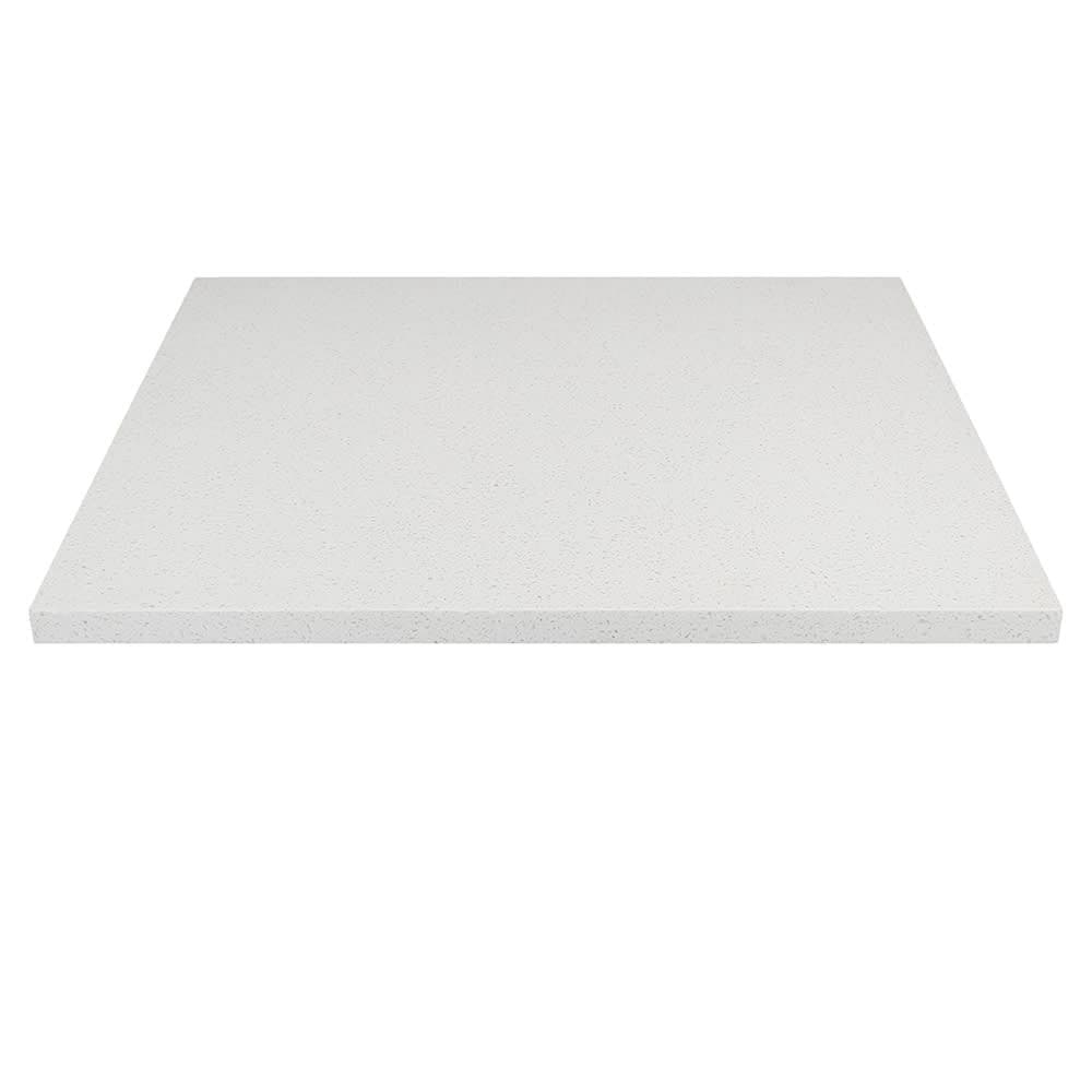 Art Marble 36" Square Quartz Table Top - Indoor/Outdoor, Snow White (Q40336X36)