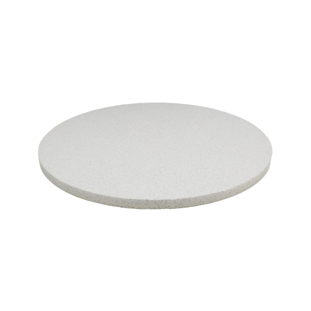Art Marble 48" Round Quartz Table Top - Indoor/Outdoor, Snow White (Q40348RD)