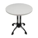 Art Marble 48" Round Quartz Table Top - Indoor/Outdoor, Snow White (Q40348RD) thumbnail 3