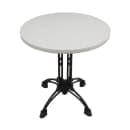 Art Marble 54" Round Quartz Table Top - Indoor/Outdoor, Snow White (Q40354RD) thumbnail 3