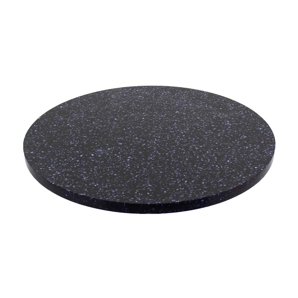 Art Marble 30" Round Quartz Table Top - Indoor/Outdoor, Blue Galaxy (Q40930RD)