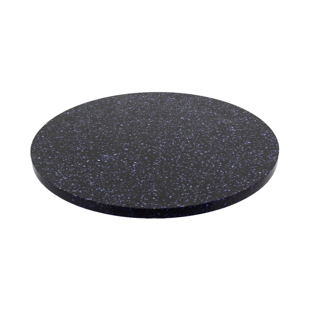 Art Marble 36" Round Quartz Table Top - Indoor/Outdoor, Blue Galaxy (Q40936RD)