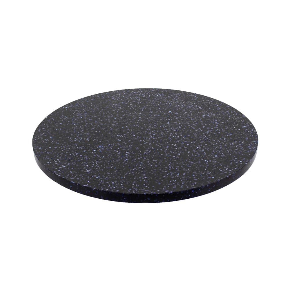 Art Marble 54" Round Quartz Table Top - Indoor/Outdoor, Blue Galaxy (Q40954RD)