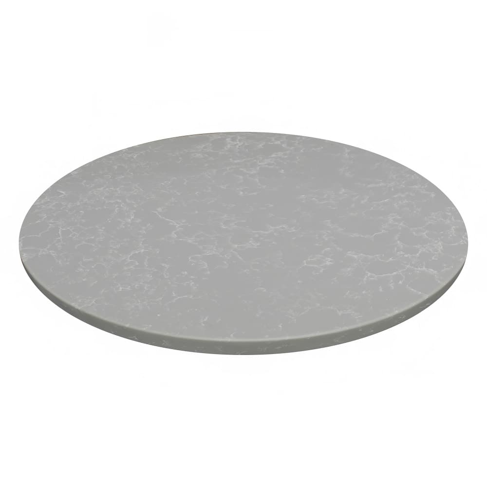 Art Marble 24" Round Quartz Table Top, Nebula Gray (Q41524RD)