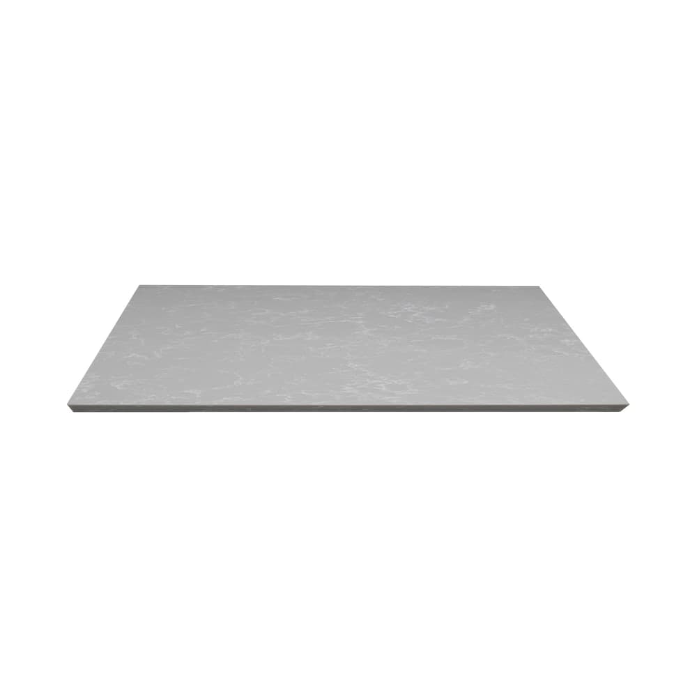 Art Marble 24" x 30" Rectangular Quartz Table Top, Nebula Gray (Q41524X30)