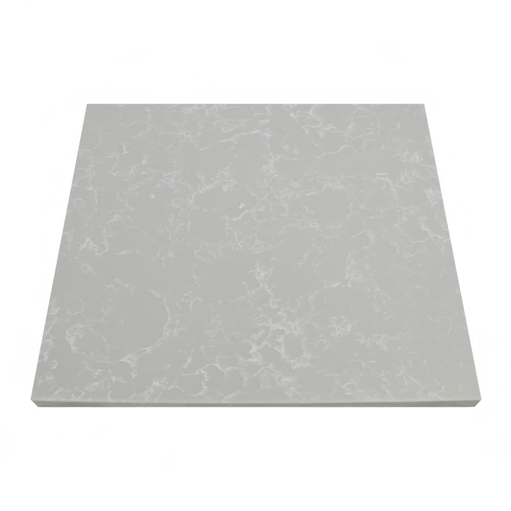 Art Marble 30" Square Quartz Table Top, Nebula Gray (Q41530X30)