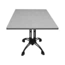 Art Marble 30" Square Quartz Table Top, Nebula Gray (Q41530X30) thumbnail 2