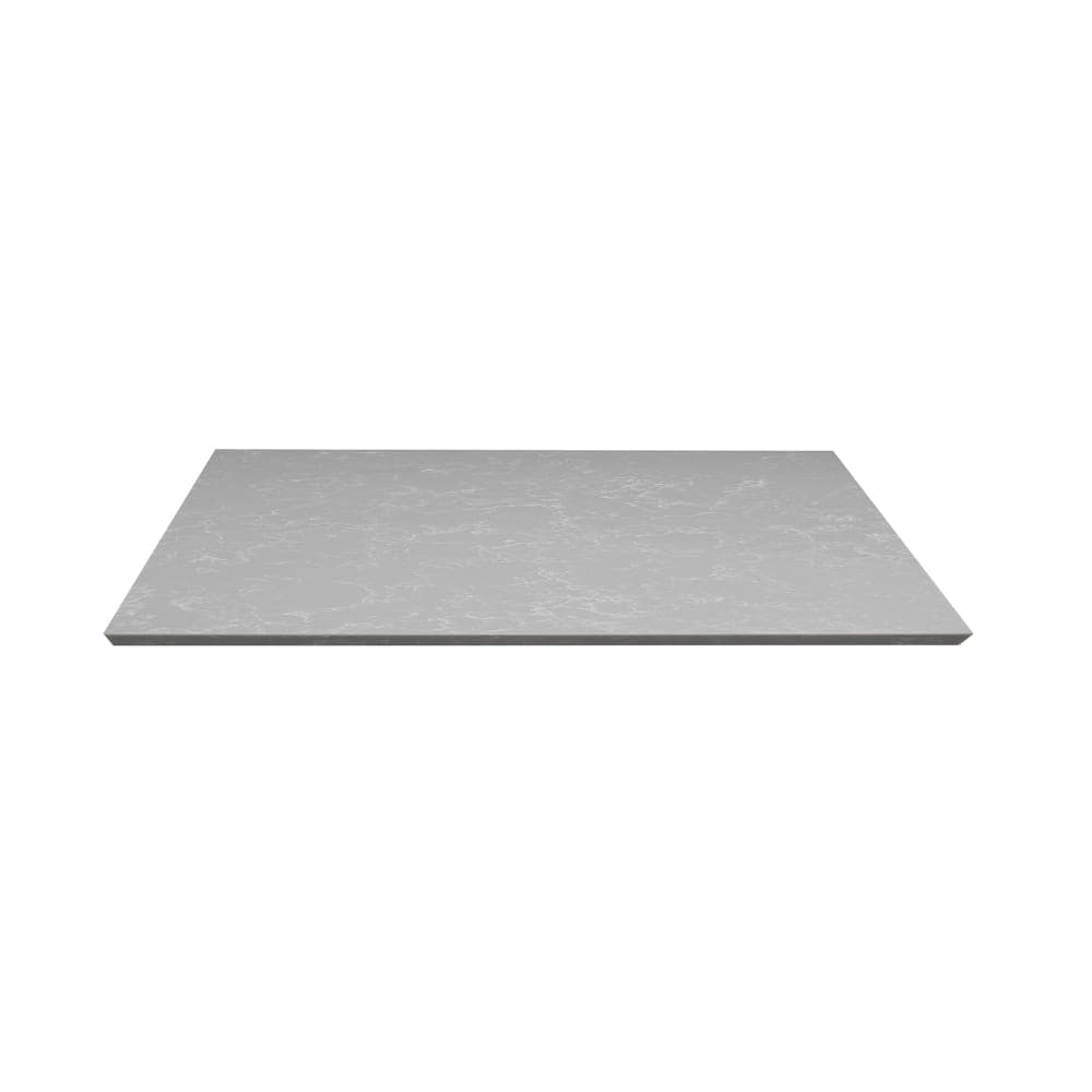 Art Marble 30" x 42" Rectangular Quartz Table Top, Nebula Gray (Q41530X42)