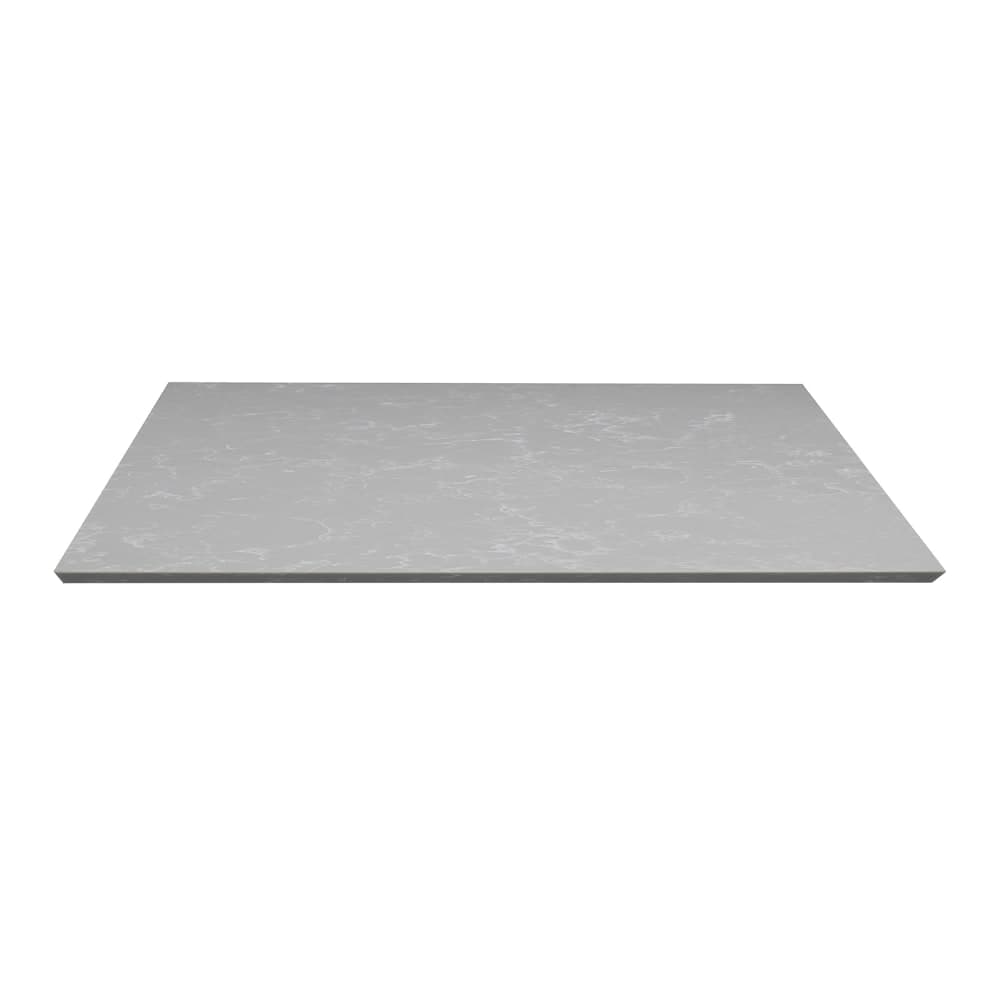 Art Marble 30" x 48" Rectangular Quartz Table Top, Nebula Gray (Q41530X48)